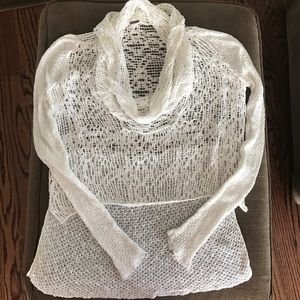 Free People cowl neck knit sweater